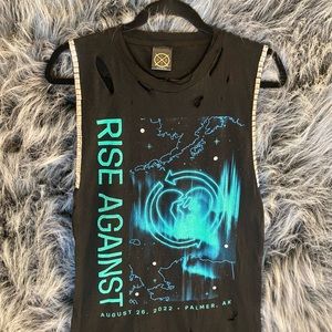 Custom design Rise Against band dress shirt